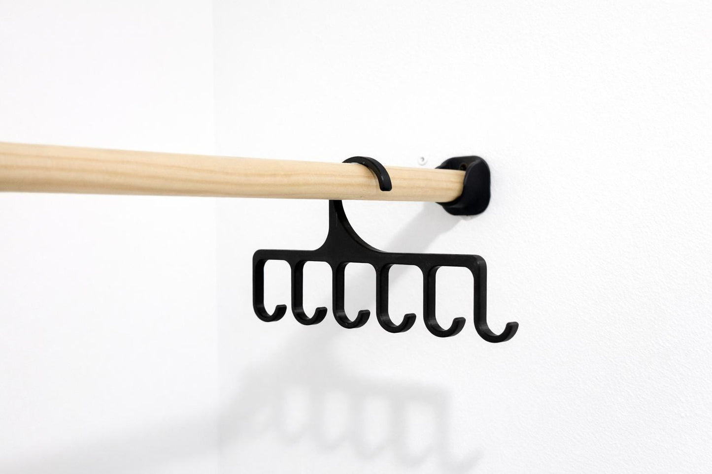 Closet Rod Hat Organizer | Baseball Cap Hanger for Clothes Rack | Space-Saving Hat Storage | Fits Standard Closet Poles