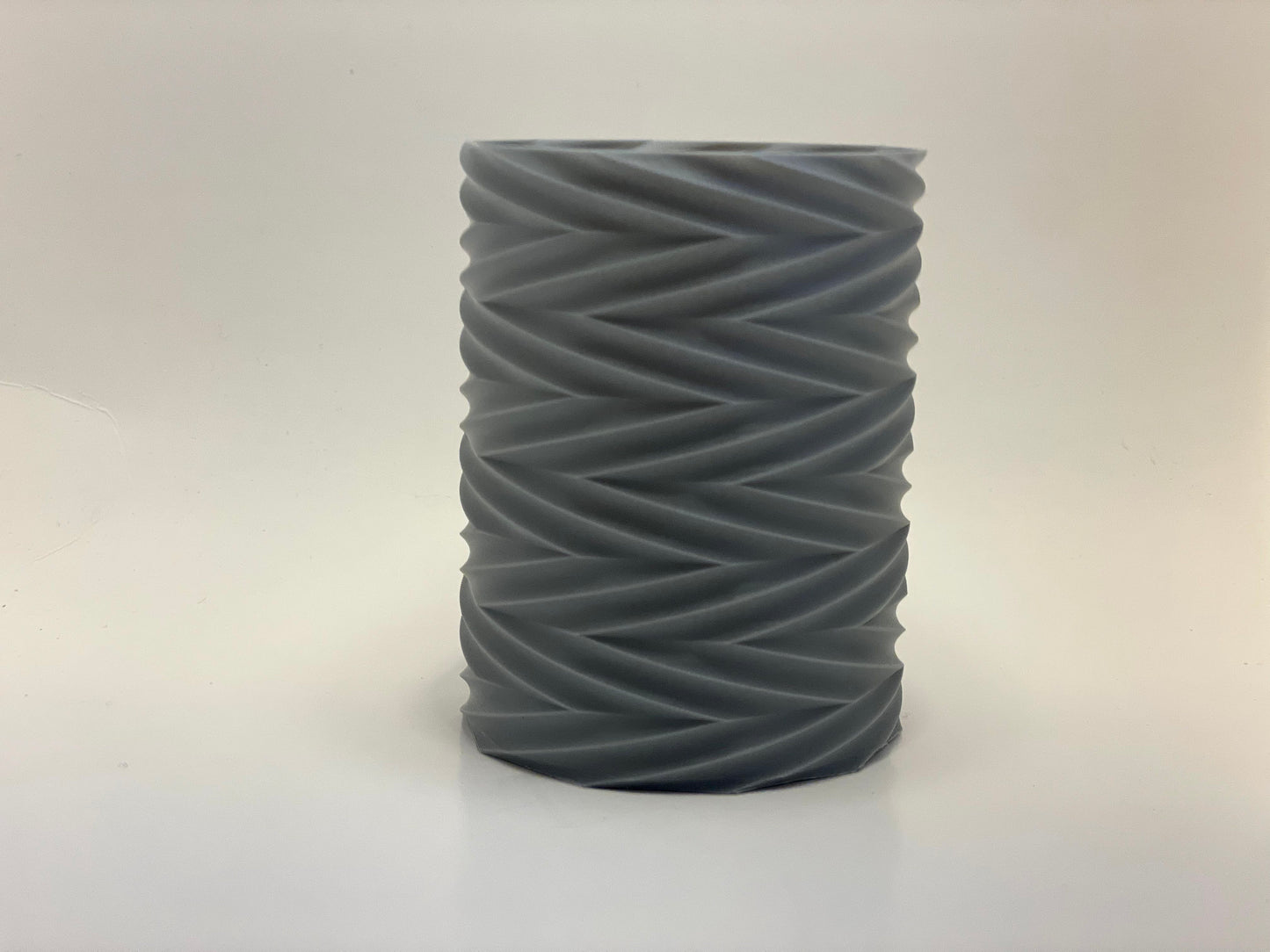 Spiral Pencil Holder, Pen Holder, Brush Holder - Silver