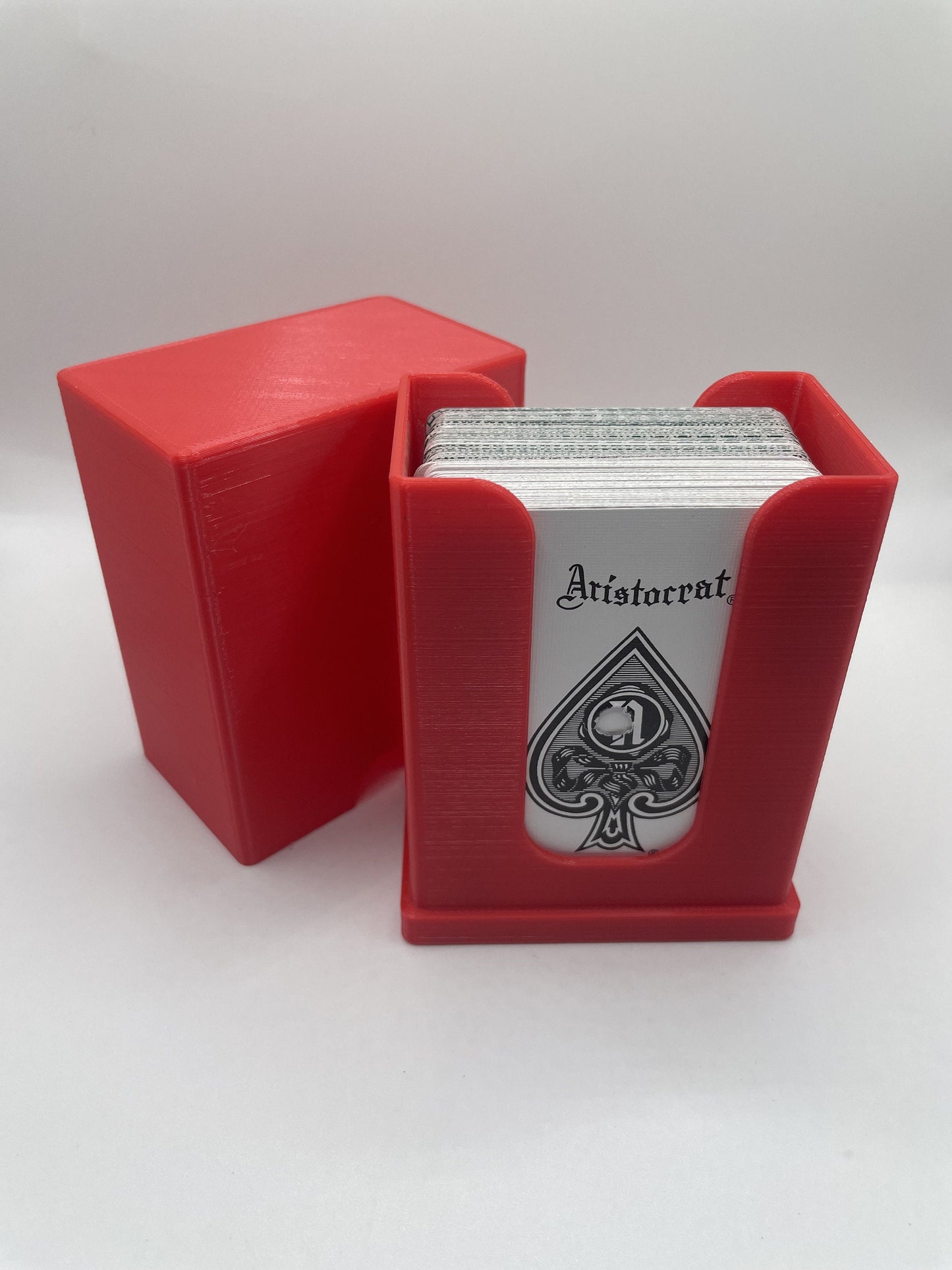 Sliding Playing Card Box, Holds 1, 2, 3, or 4 decks of cards