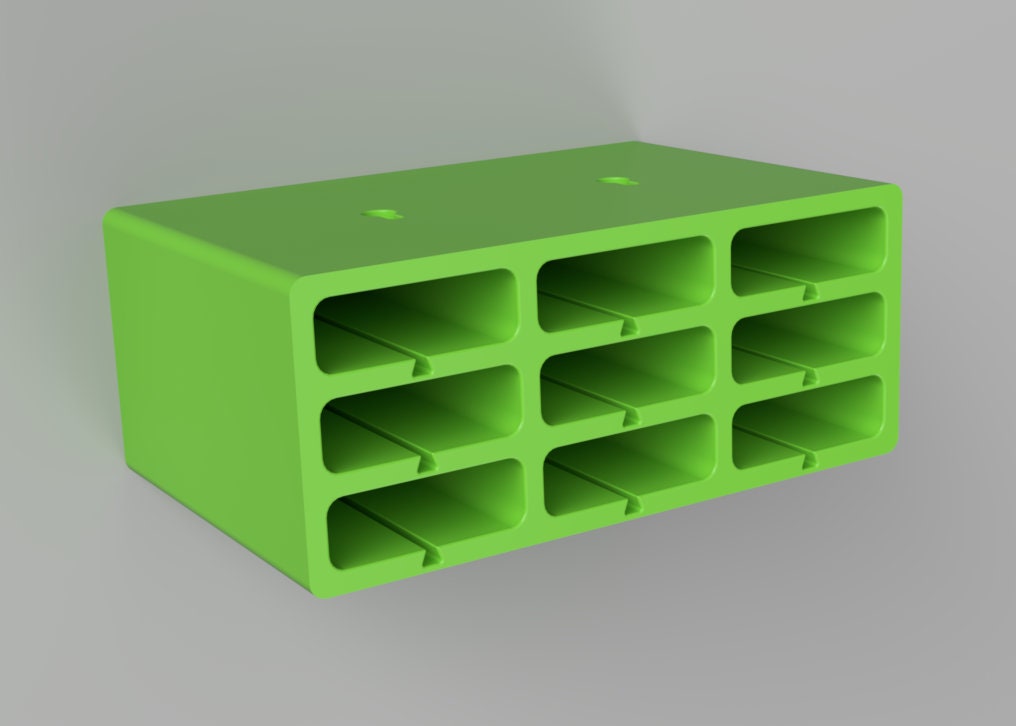 Under Desk Battery Bank Storage Mount and Charging Station