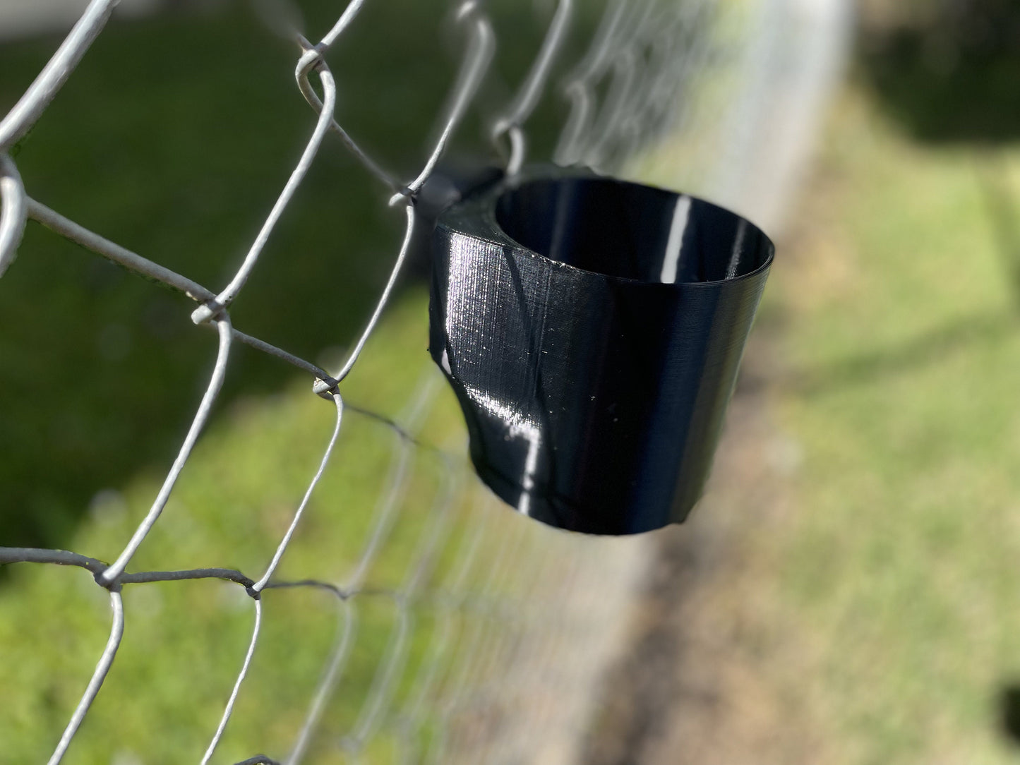 Chain Link Fence Cup Holder