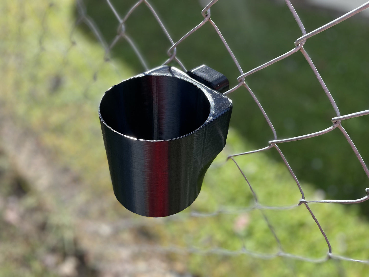 Chain Link Fence Cup Holder