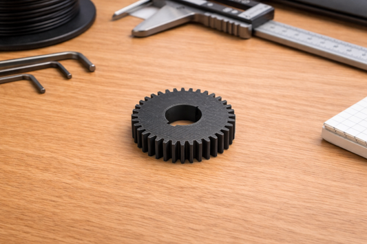 40 Tooth Spur Gear – 42mm OD – PETG 3D Printed Gear w/ 14mm Bore & Keyway (Module 1, 20° PA)