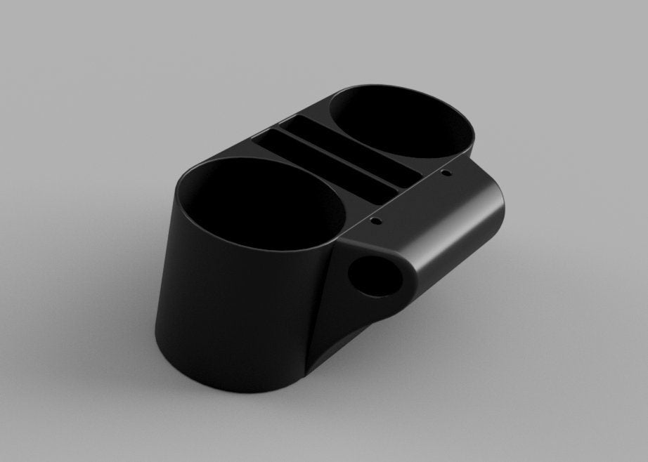 Golf Cart Grab Bar Cup and Phone Holder - Holds Two Phones and Two Cups