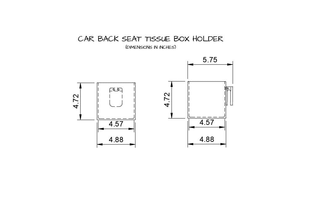 Car Back Seat Tissue Box Holder