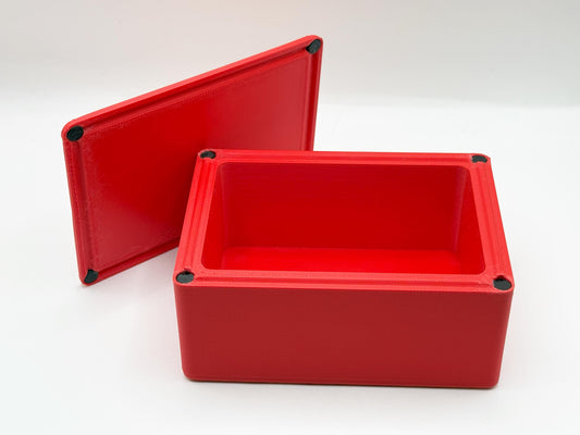 Card Box with Magnetic Lid - Holds Two Decks (Bridge or Poker Size)