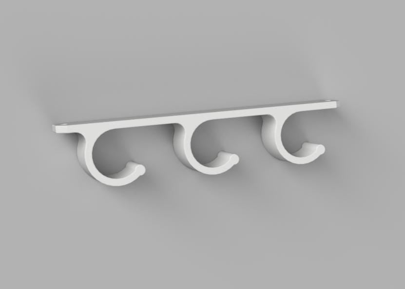 Ceiling Mounted Fishing Rod Holder – 3 or 6 Pole Rack – White Plastic with Mounting Hardware
