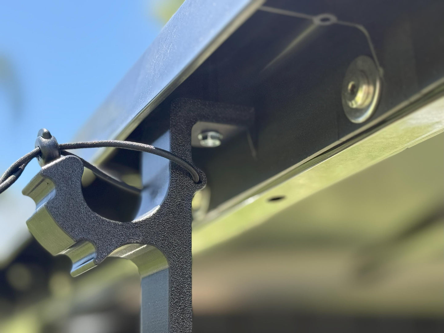 Golf Cart Fishing Rod Holder Rack – 4 Pole Roof Mount Kit