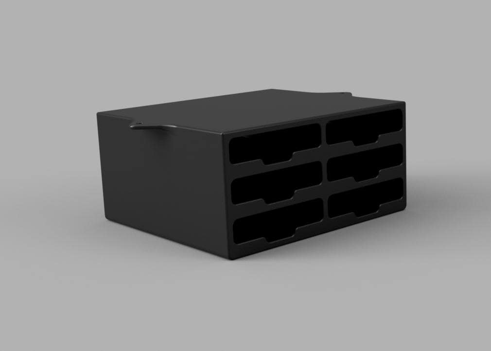 Under Desk Organizer – Phone, Hard Drive, & Battery Bank Storage Rack