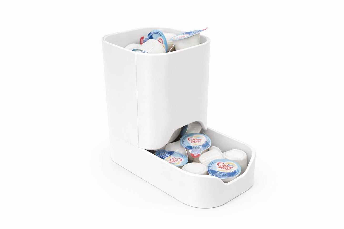 Self-Filling Coffee Creamer Dispenser - Holds 40 Creamers