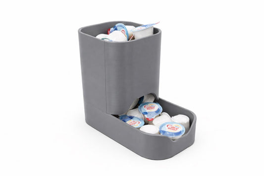 Self-Filling Coffee Creamer Dispenser - Holds 40 Creamers