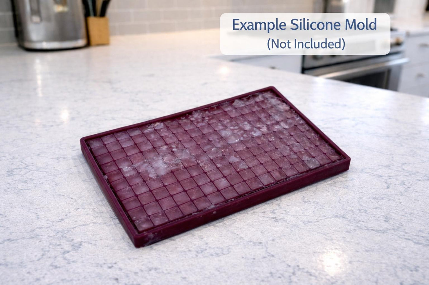 Crushed Ice Cube Tray Mold Template – Plastic Master Form for Making Silicone Ice Trays