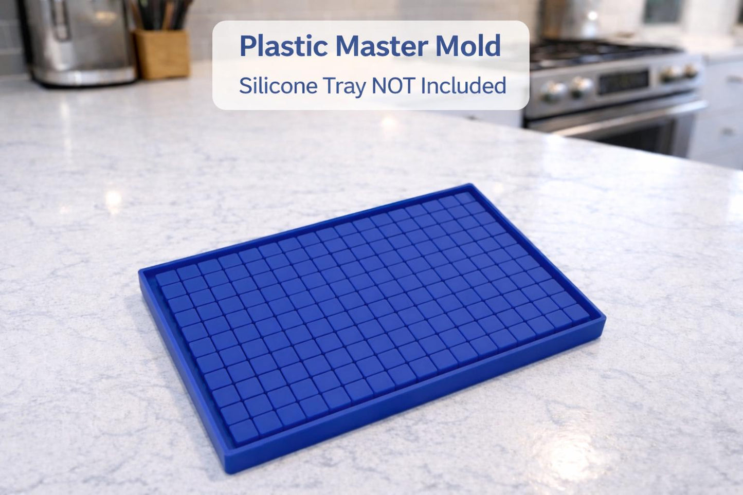 Crushed Ice Cube Tray Mold Template – Plastic Master Form for Making Silicone Ice Trays
