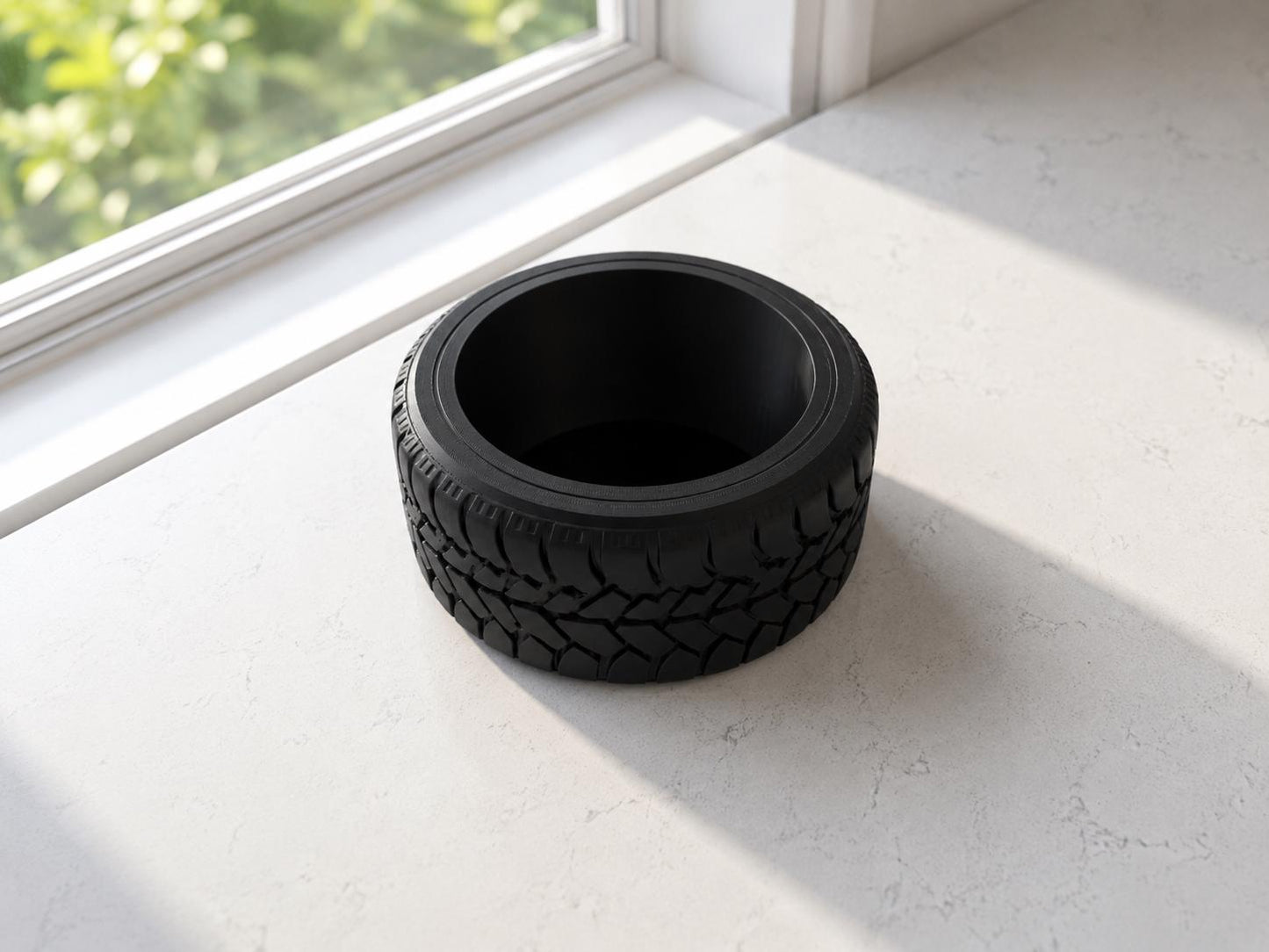 Tire Tread Planter – Modern Succulent Pot | Desk Planter | Unique Tire Pot | Small Indoor Planter | Gift for Car Lovers