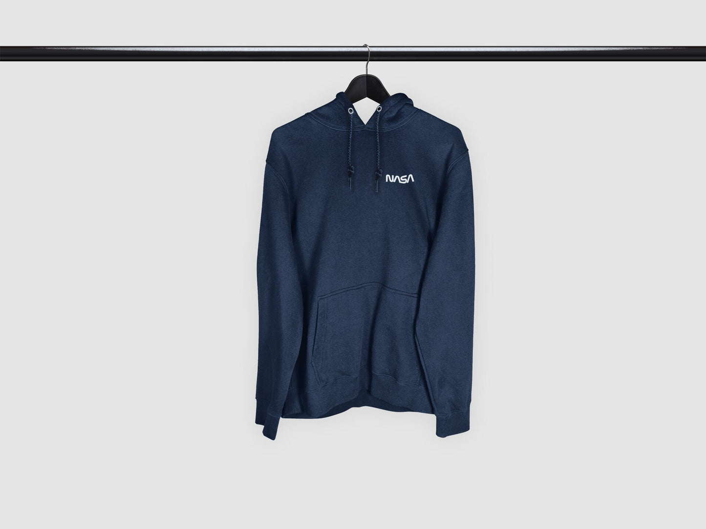 NASA Worm Logo (small) Hooded Sweatshirt