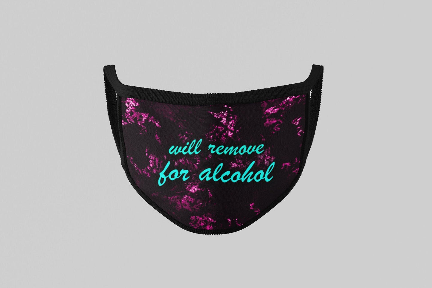 Will Remove for Alcohol Face Mask, Washable/Reusable/Flexible Adult Mask with Optional Lanyard