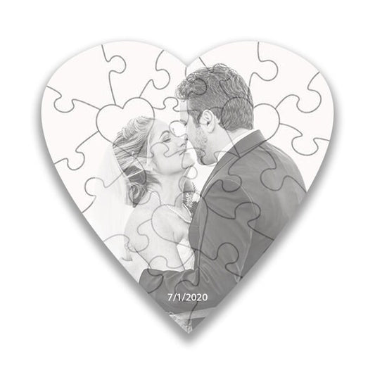 Heart Shaped Puzzle for Valentine's Day, Anniversary, Birthday, Mother's Day, Father's Day