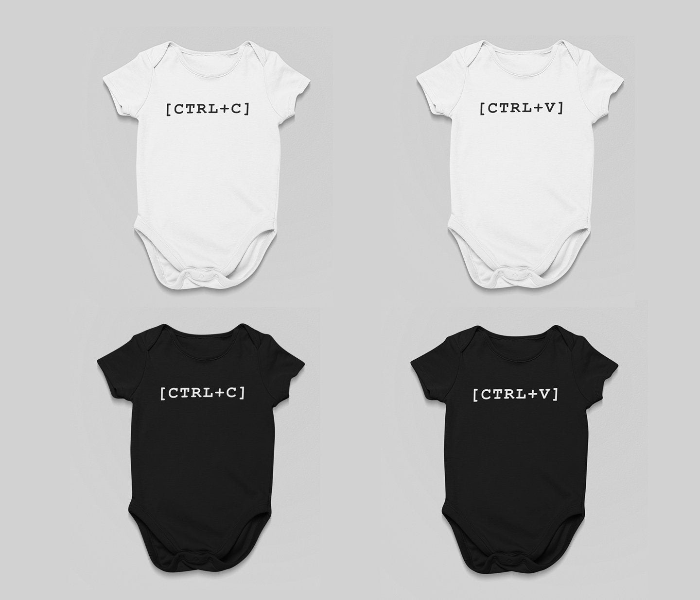 Copy/Paste Onesies, CTRL+C/CTRL+V Onesies for Twins