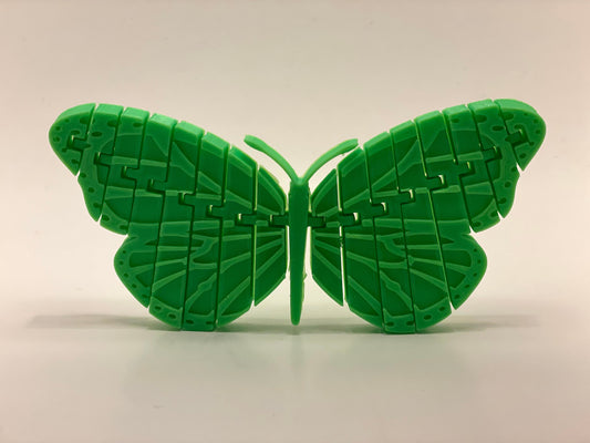 Articulated Butterfly, Flexible Butterfly Toy, Butterfly Sensory Toy, Butterfly Fidget Toy in Green