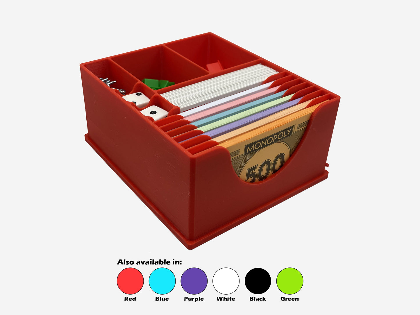 Monopoly Organizer, Monopoly Game Piece Storage