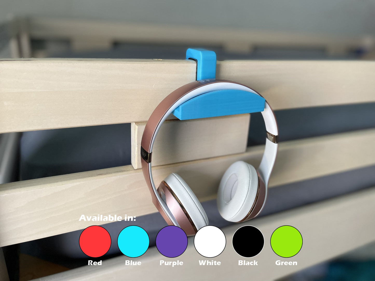 Bunk Bed Headphones Holder, Dorm Room Headphones Holder