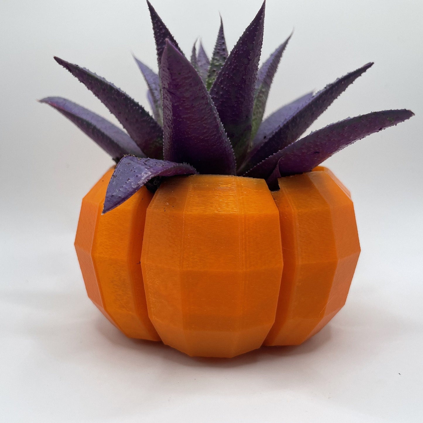 Low Poly Pumpkin Planter, Halloween Decor pack of 2