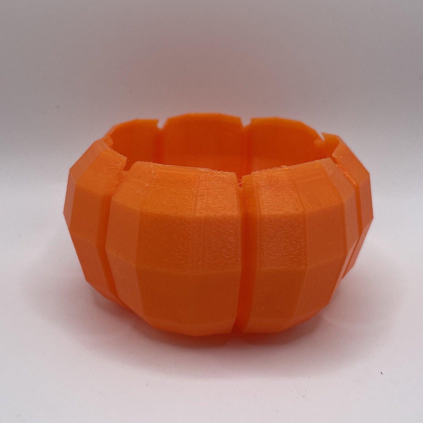 Low Poly Pumpkin Planter, Halloween Decor pack of 2