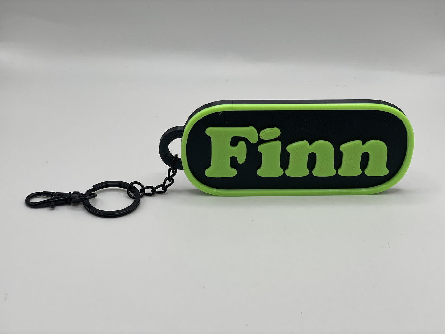 Bordered Custom/Personalized Name Keychain