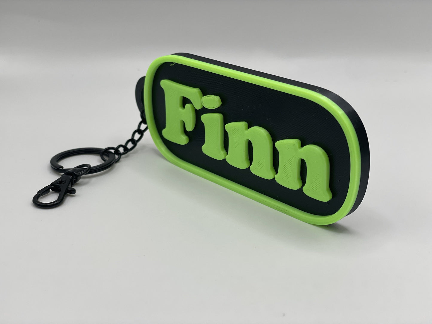 Bordered Custom/Personalized Name Keychain