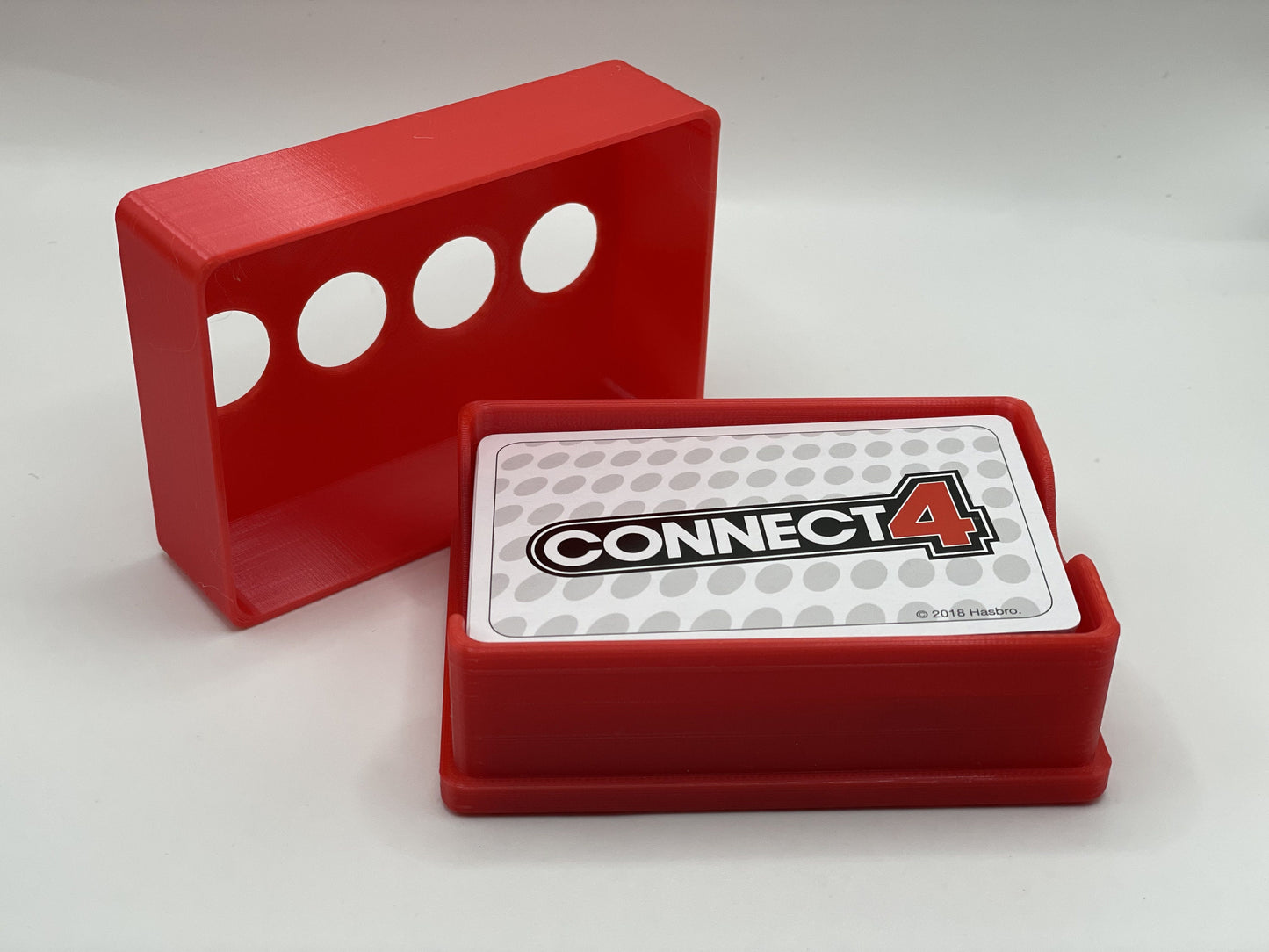 Connect 4 Card Game Box, Travel Connect 4 Card Box